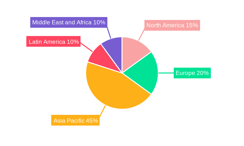 APAC DOOH Market Market Share by Region - Global Geographic Distribution