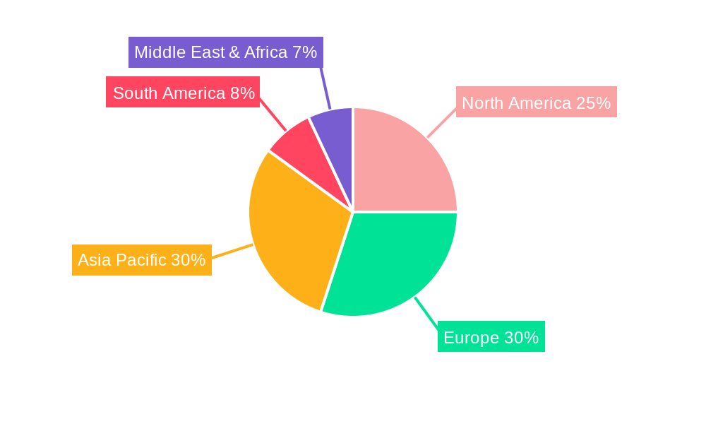 Acoustic Tape Market Share by Region - Global Geographic Distribution