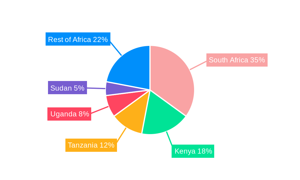 Africa Wellness Tourism Industry Market Share by Region - Global Geographic Distribution