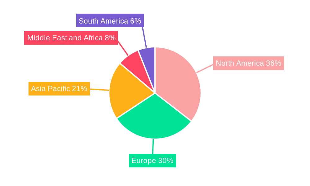 Antiplatelet Drugs Market Market Share by Region - Global Geographic Distribution