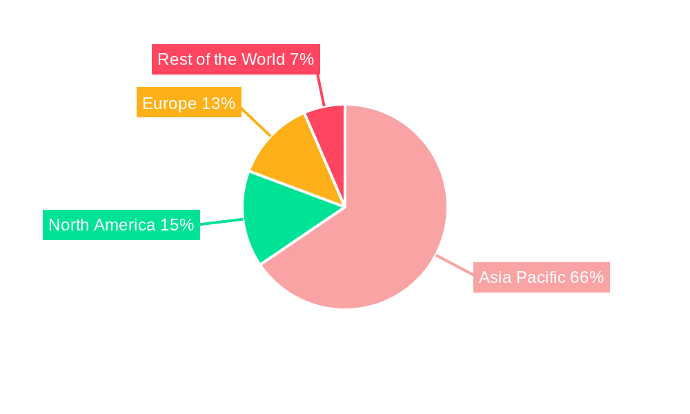 Asia Pacific Garment Steamers Market Market Share by Region - Global Geographic Distribution