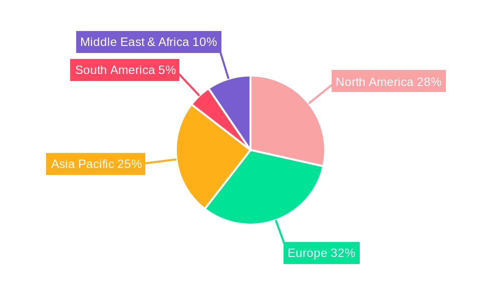 Aviation Curtains Market Share by Region - Global Geographic Distribution