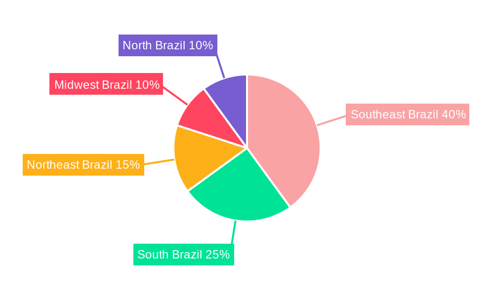 Brazilian Ceramics Market Market Share by Region - Global Geographic Distribution