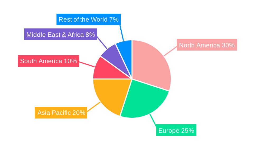 Bungee Chairs Market Share by Region - Global Geographic Distribution