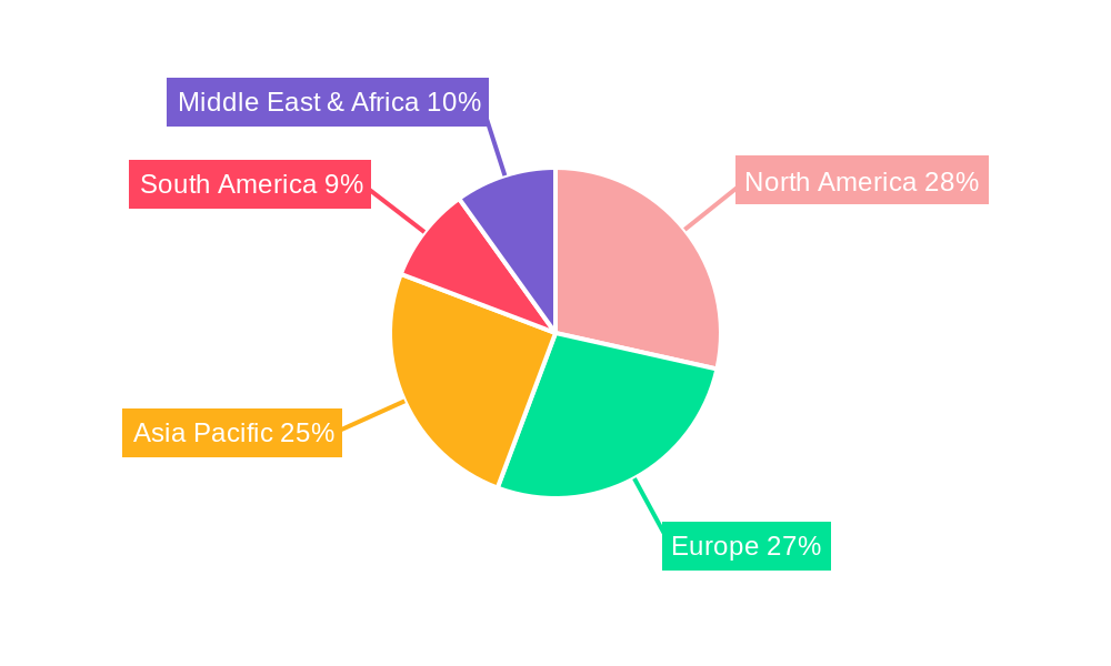 Child Resistance Cap Market Share by Region - Global Geographic Distribution