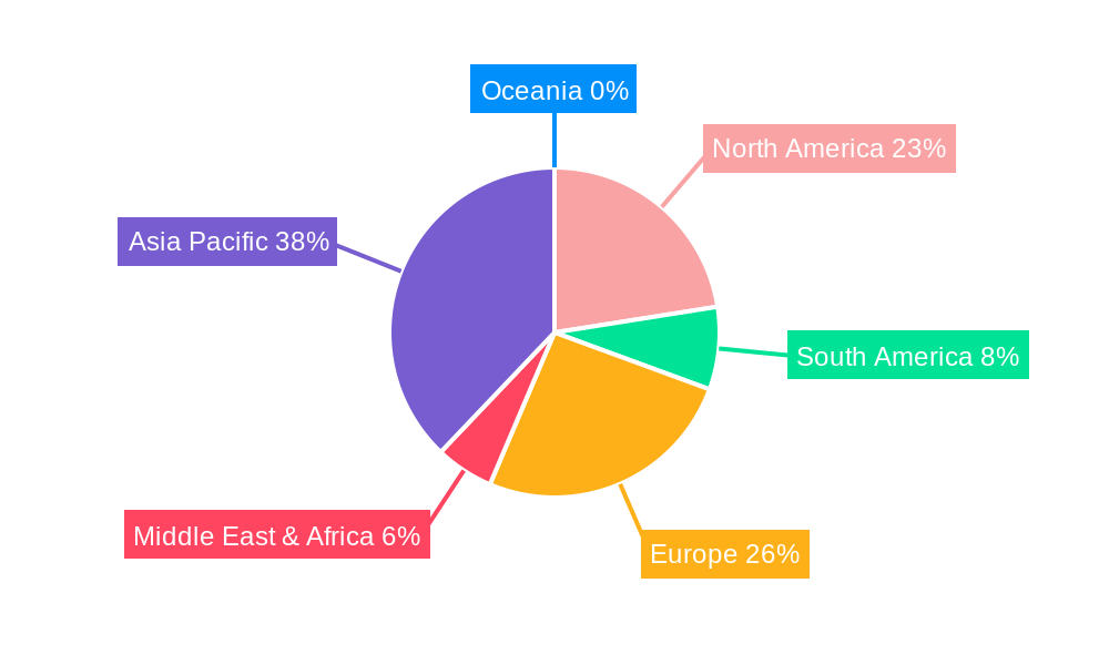 Chip Scale Package LED Market Share by Region - Global Geographic Distribution