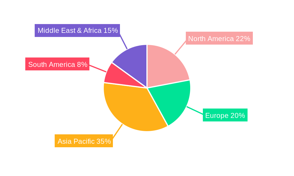 Chromium Acetylacetonate Market Share by Region - Global Geographic Distribution