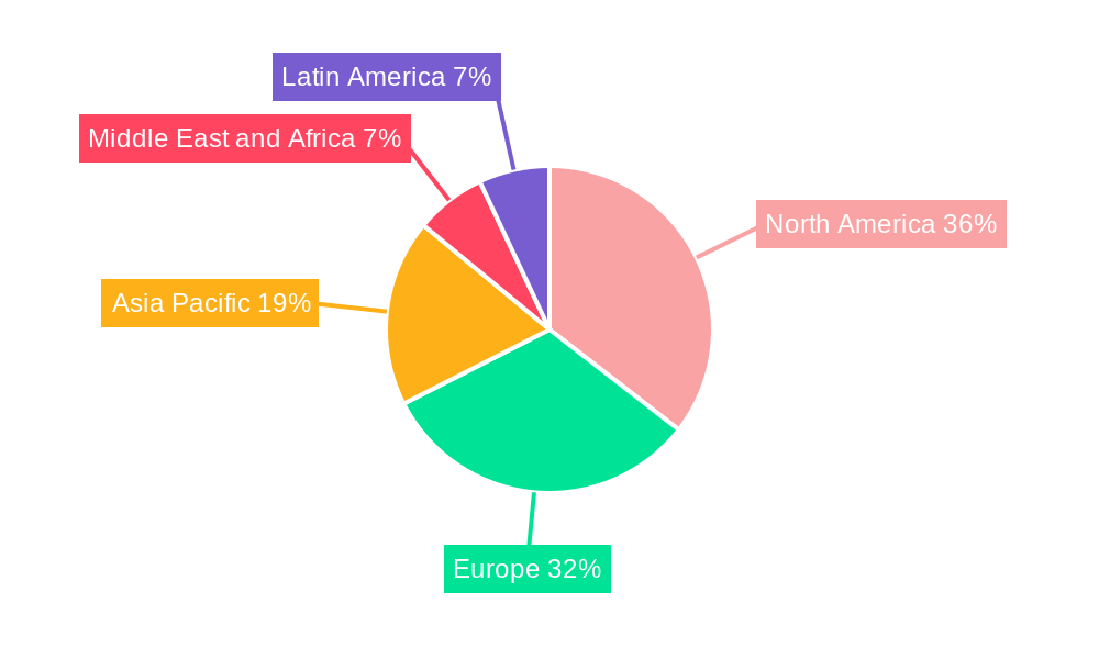 Climate Change Consulting Market Market Share by Region - Global Geographic Distribution