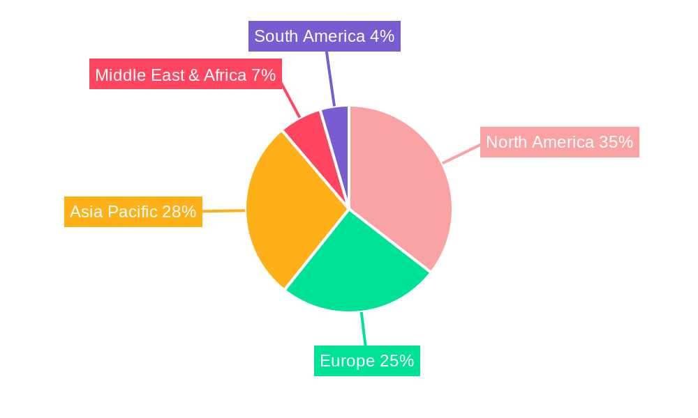 Cloud Compute Services Market Share by Region - Global Geographic Distribution