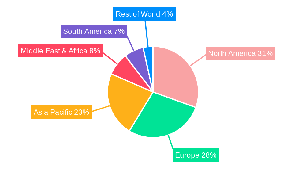 Commercial Building Automation Systems Market Share by Region - Global Geographic Distribution