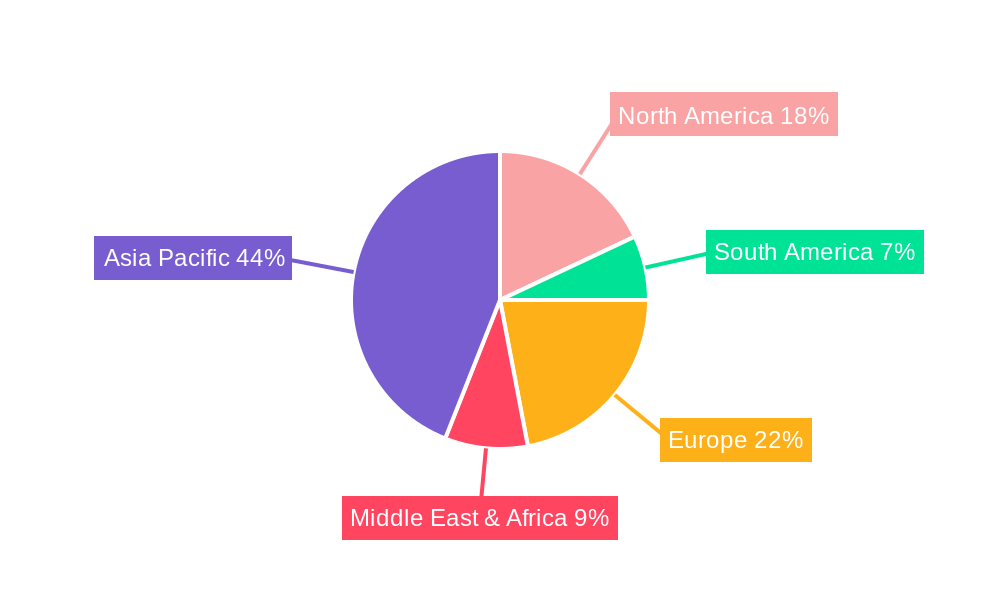 Container Coating Market Share by Region - Global Geographic Distribution