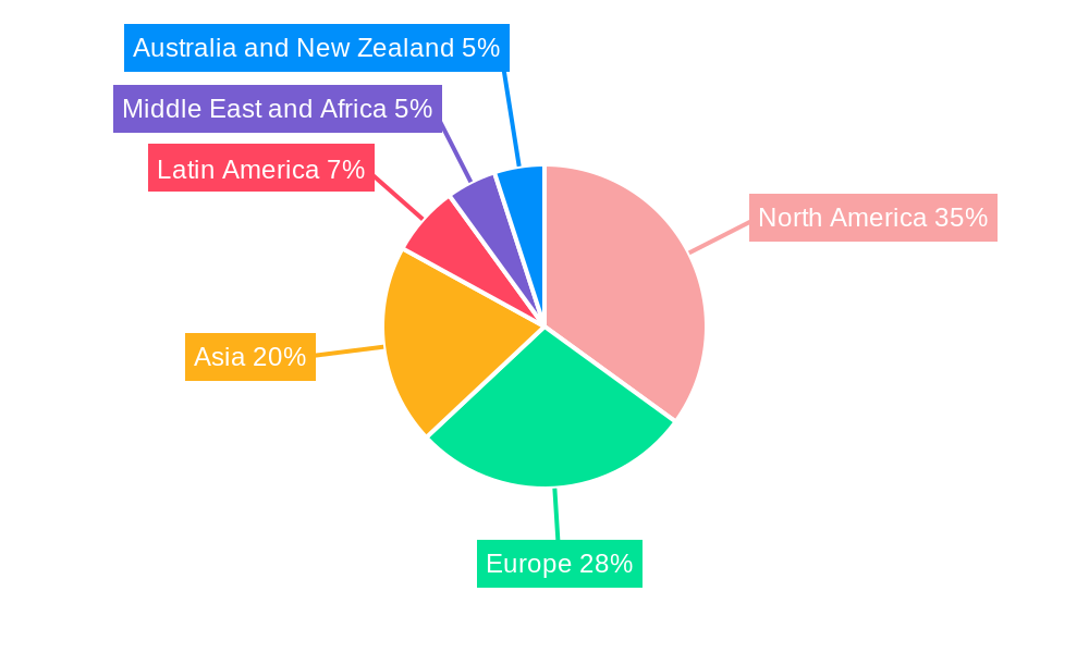 DLP Market Market Share by Region - Global Geographic Distribution