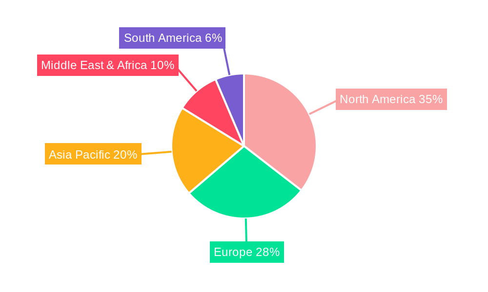 Directed Energy Weapons Industry Market Share by Region - Global Geographic Distribution