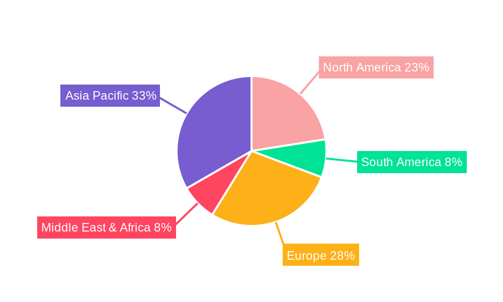 Electric Refrigerated Truck Market Share by Region - Global Geographic Distribution