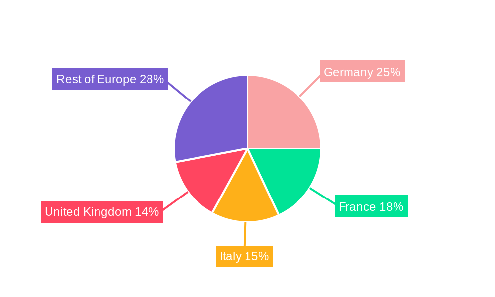 Europe Adhesives Market Market Share by Region - Global Geographic Distribution