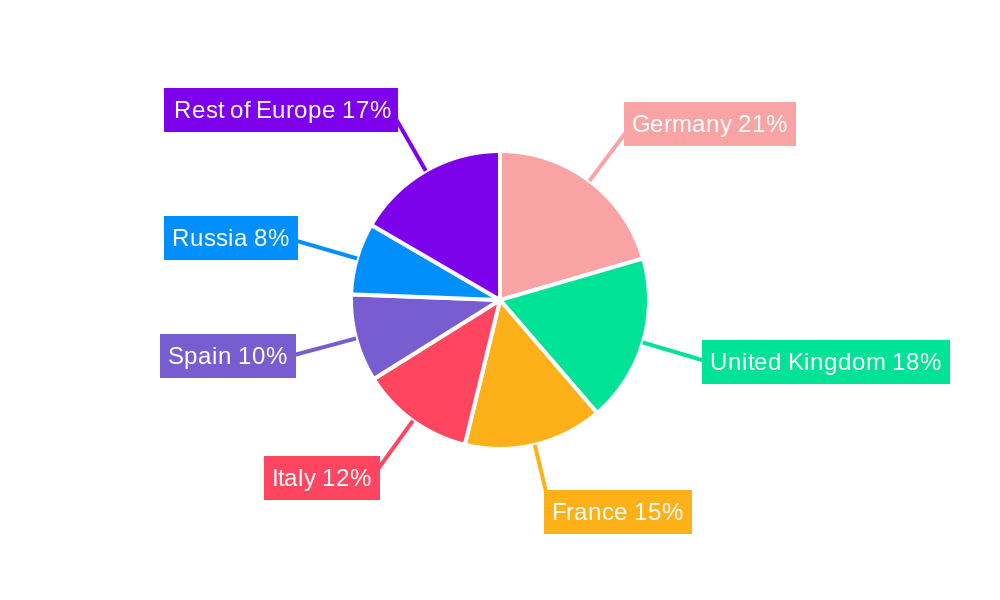 Europe E-Commerce Apparel Market Market Share by Region - Global Geographic Distribution