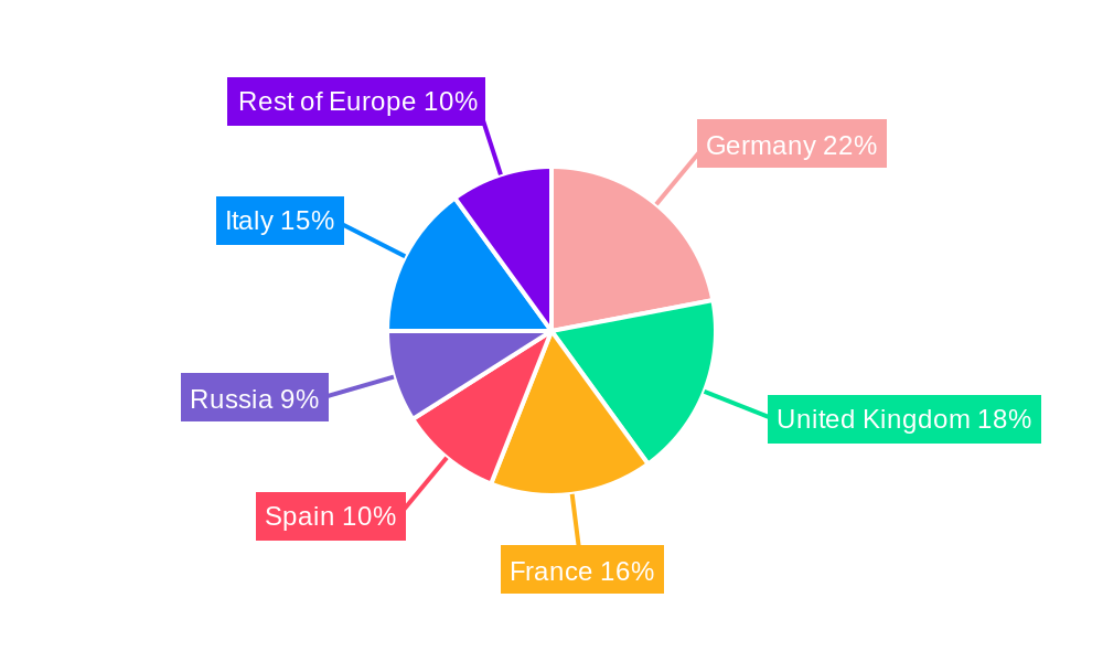 Europe Luxury Furniture Market Market Share by Region - Global Geographic Distribution