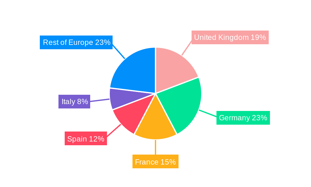 Europe Mattress Market Market Share by Region - Global Geographic Distribution