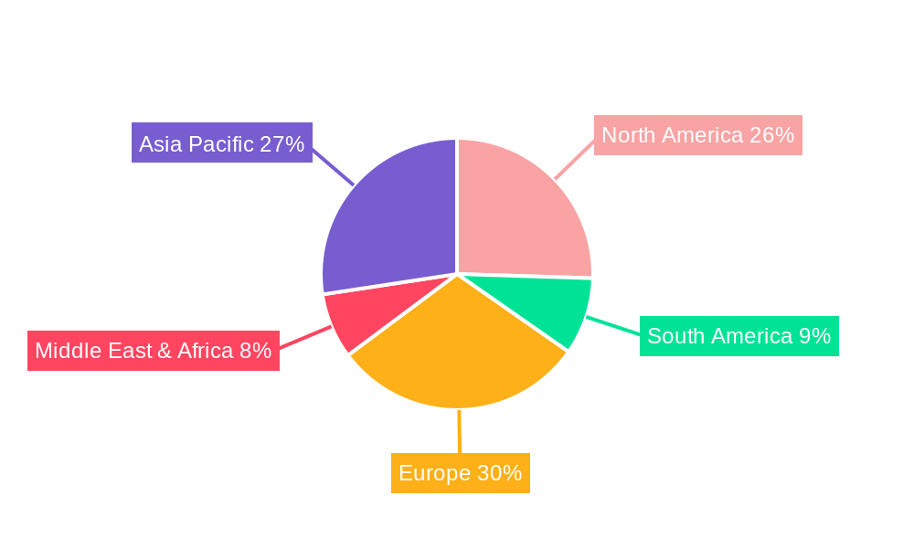 Fibre Disc Market Share by Region - Global Geographic Distribution