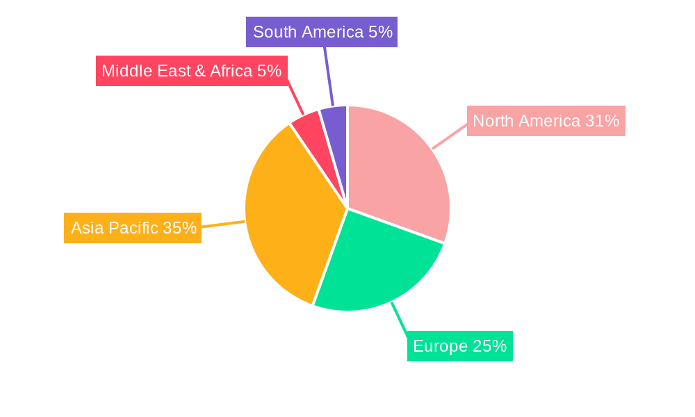 General Purpose Server Market Share by Region - Global Geographic Distribution