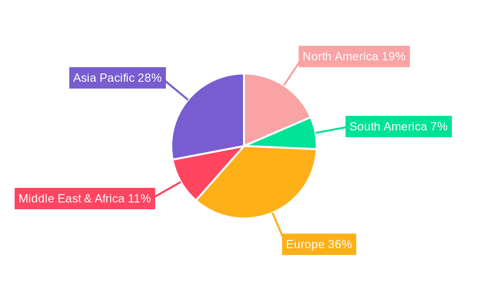German Skincare Products Market Market Share by Region - Global Geographic Distribution