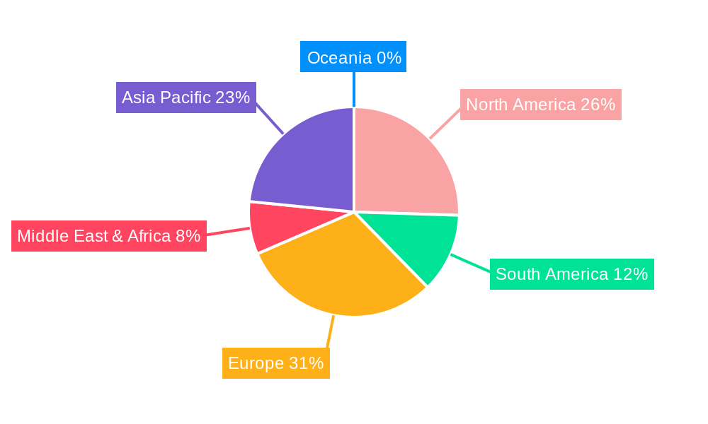 Grapeseed Oil Market Share by Region - Global Geographic Distribution
