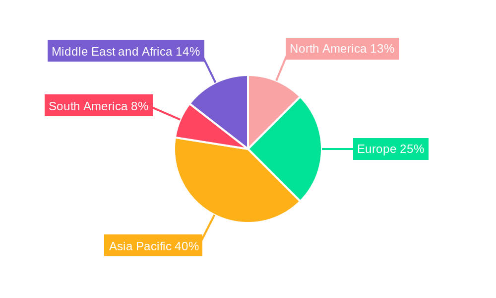 Halal Cosmetic Products Market Market Share by Region - Global Geographic Distribution