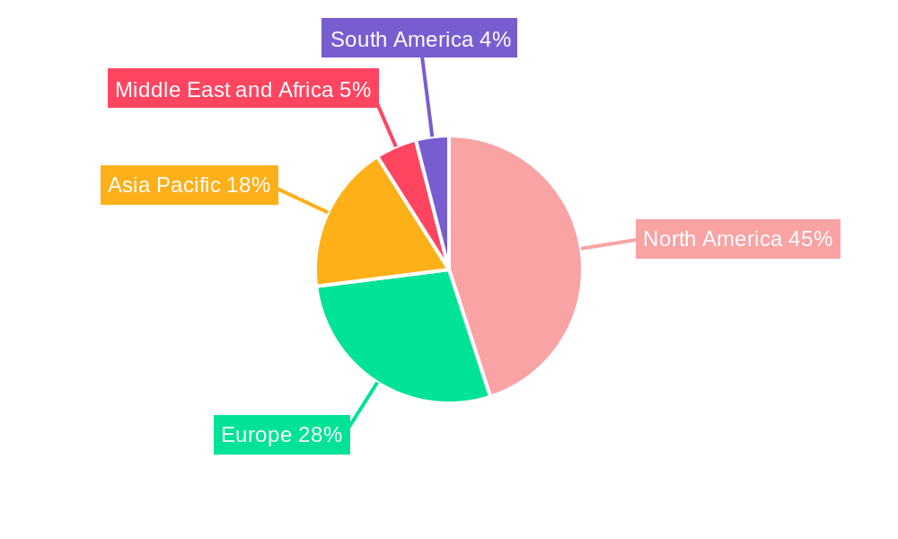 Healthcare Analytics Market Market Share by Region - Global Geographic Distribution