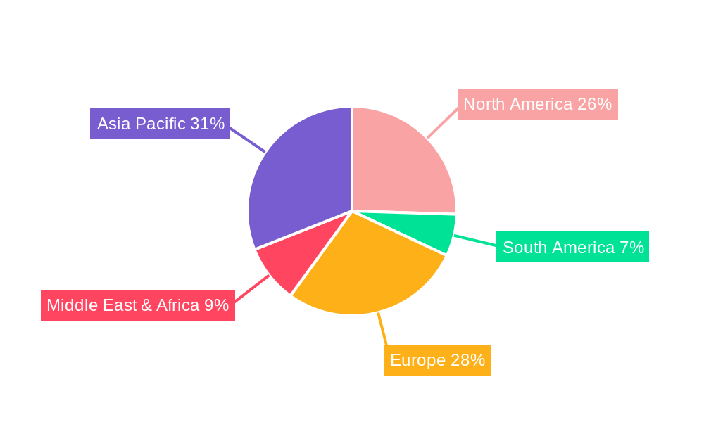 Hebei Data Center Market Market Share by Region - Global Geographic Distribution