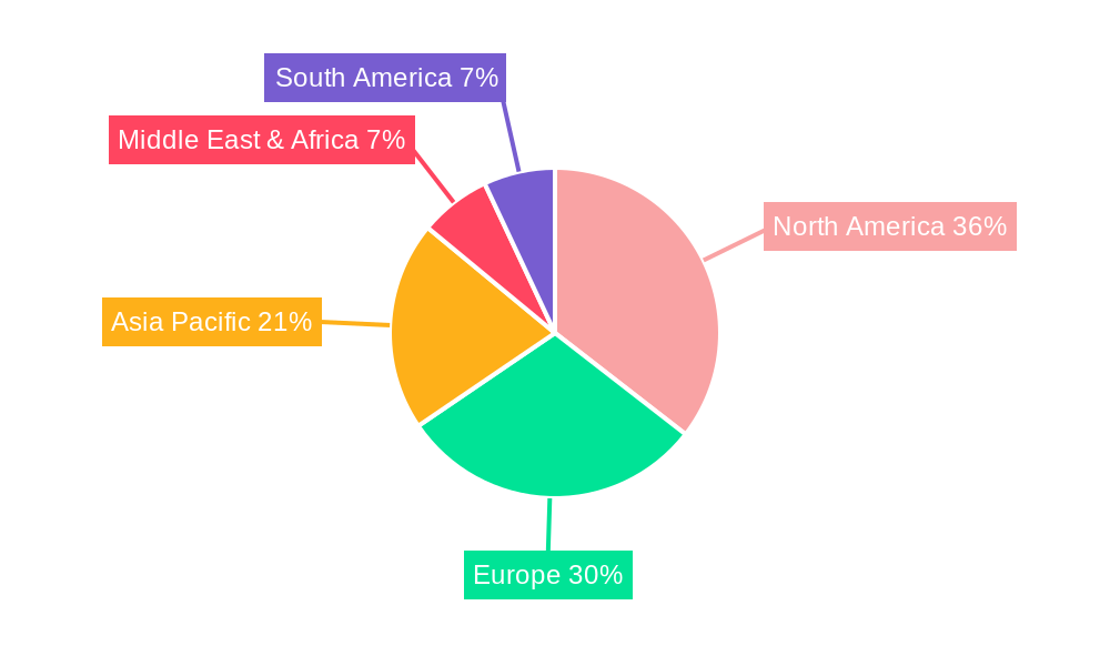 Immuno Oncology Service Market Share by Region - Global Geographic Distribution