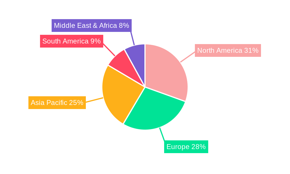Impression Trays for Dental Market Share by Region - Global Geographic Distribution