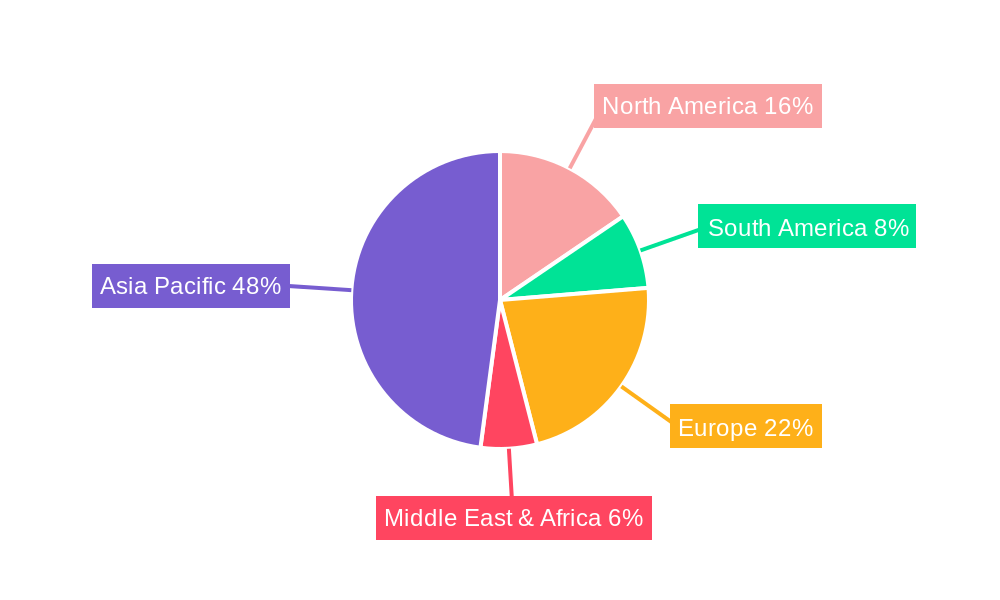 Instant Chrysanthemum Tea Granules Market Share by Region - Global Geographic Distribution