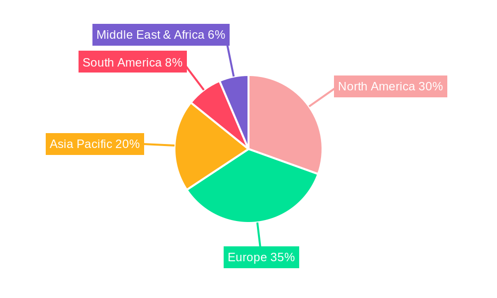 Ironing Services Market Share by Region - Global Geographic Distribution