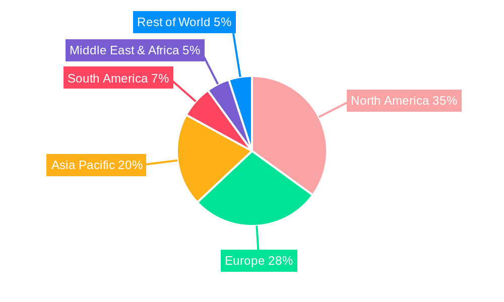 Laboratory Logistics Market Market Share by Region - Global Geographic Distribution