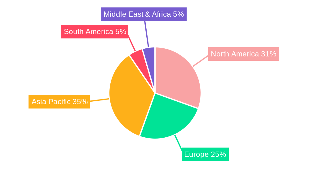 Large Gaming Monitor Market Share by Region - Global Geographic Distribution