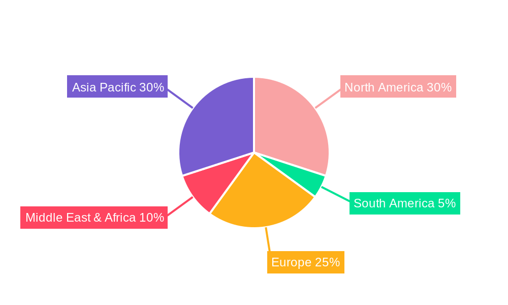 Linear Pluggable Optics (LPO) Market Share by Region - Global Geographic Distribution