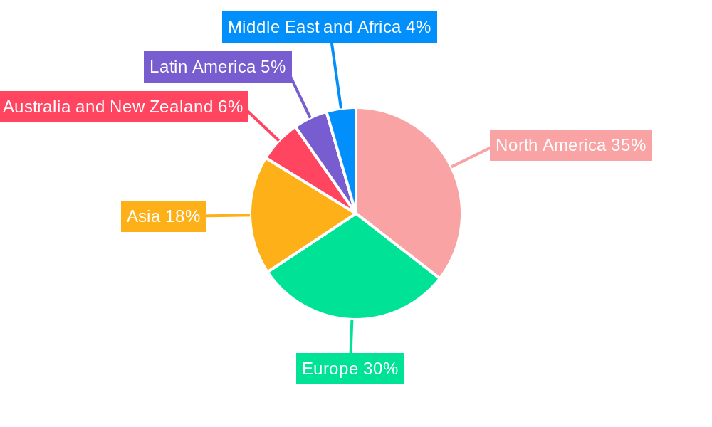 MOOC Industry Market Share by Region - Global Geographic Distribution