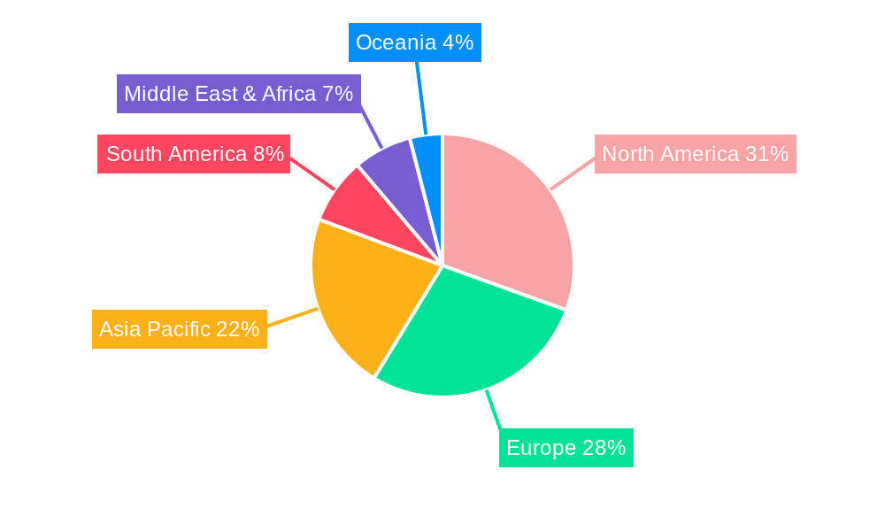 Medical Equipment Cleaning Machine Market Share by Region - Global Geographic Distribution