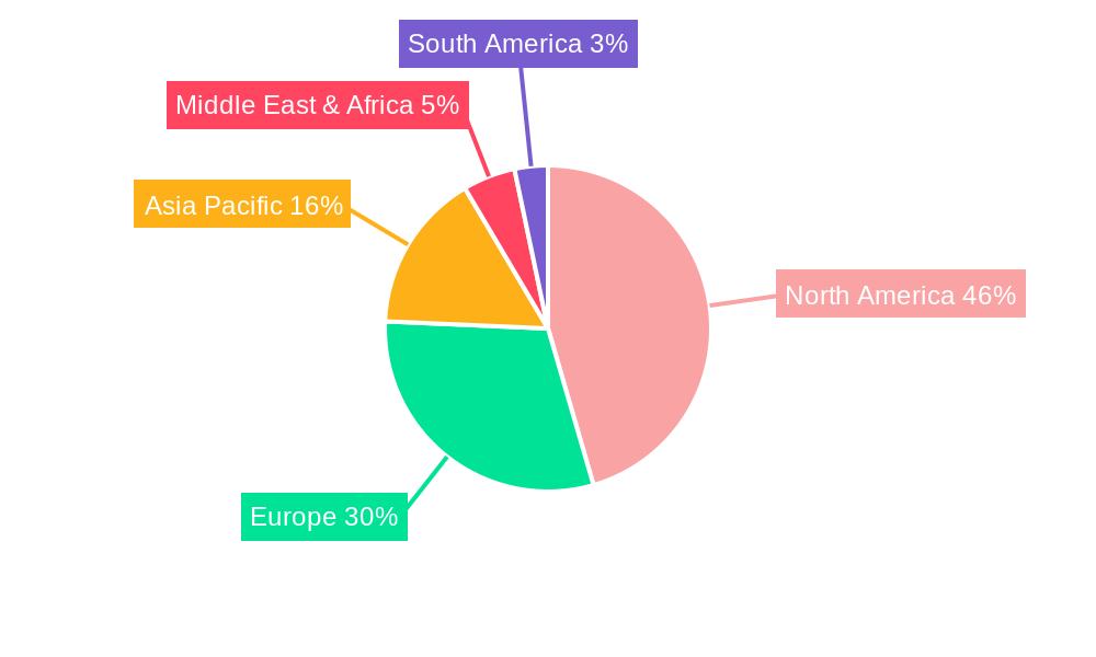 NA Safety I/O Modules Market Market Share by Region - Global Geographic Distribution
