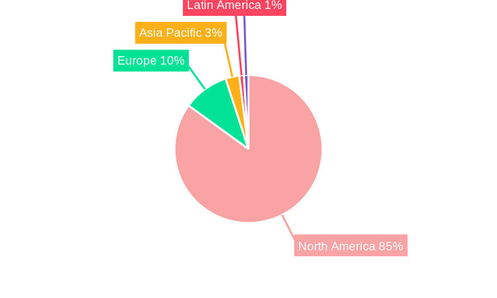 North America Wind Power Market Market Share by Region - Global Geographic Distribution