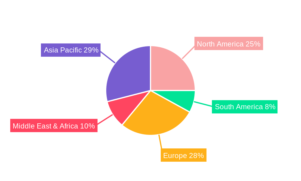 Octamethyltrisiloxane Market Share by Region - Global Geographic Distribution
