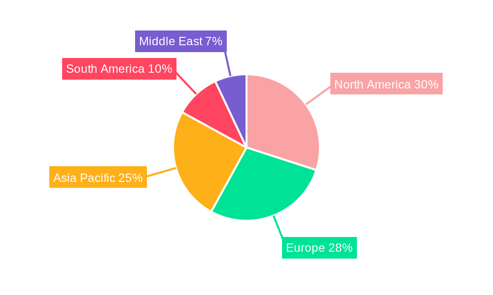 Organic Milk Protein Market Market Share by Region - Global Geographic Distribution