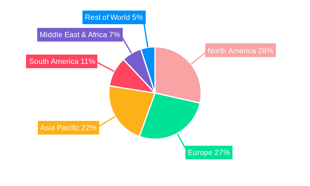 Plant Protein Market Market Share by Region - Global Geographic Distribution