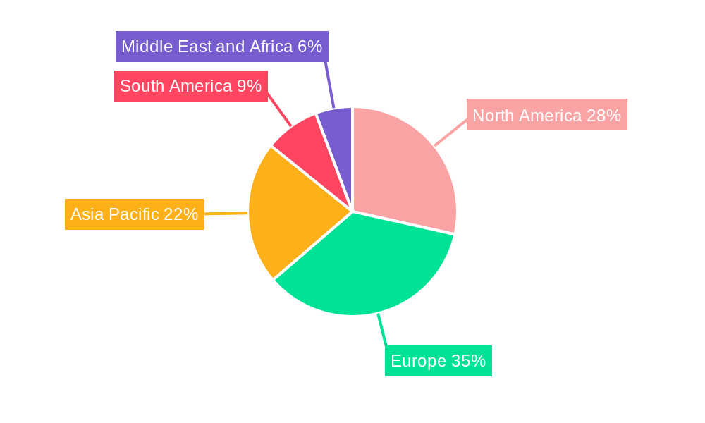 Potato Protein Market Market Share by Region - Global Geographic Distribution