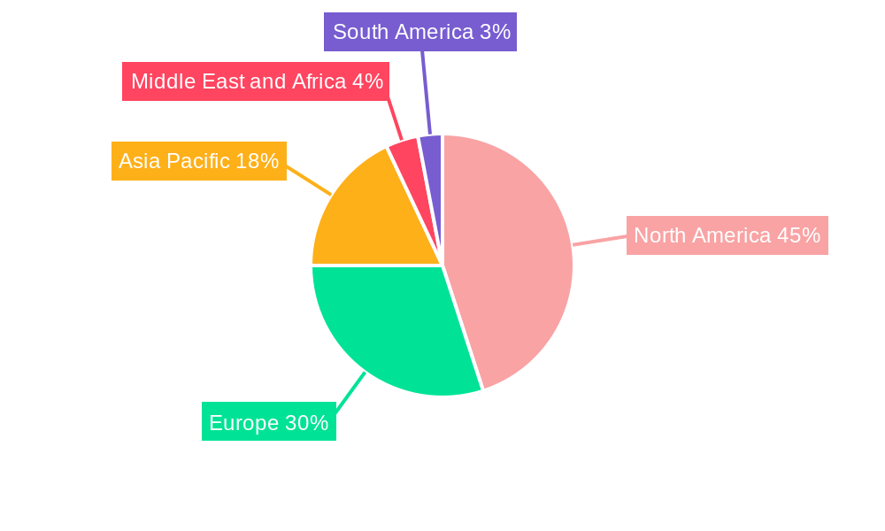 Preclinical CRO Market Market Share by Region - Global Geographic Distribution