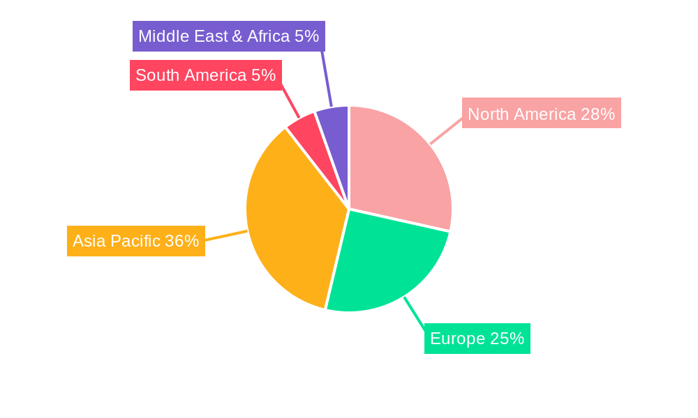 Quarantine Tracker Wristband Market Share by Region - Global Geographic Distribution