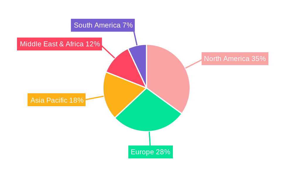 Small Arms Light Weapons Market Market Share by Region - Global Geographic Distribution