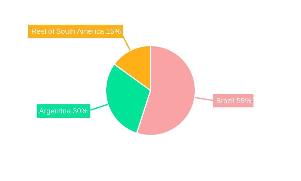 South America Pet Food Market Market Share by Region - Global Geographic Distribution