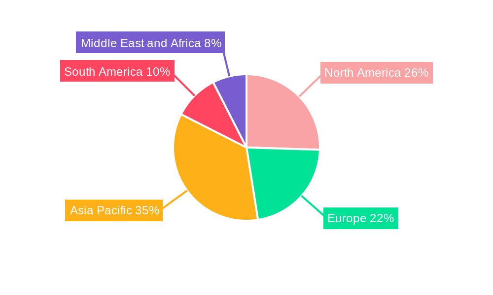 Soymilk Market Market Share by Region - Global Geographic Distribution