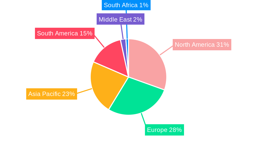 Sunflower Meals Market Market Share by Region - Global Geographic Distribution